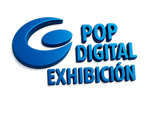 logo 3D pop digital exhibición troqueles gio